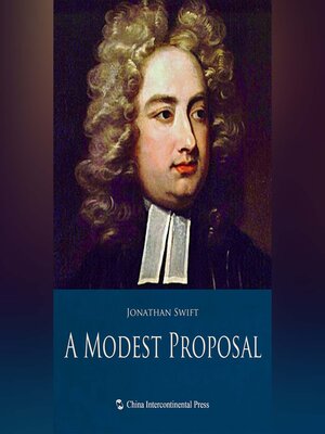 cover image of A Modest Proposal(一个温和的建议）
